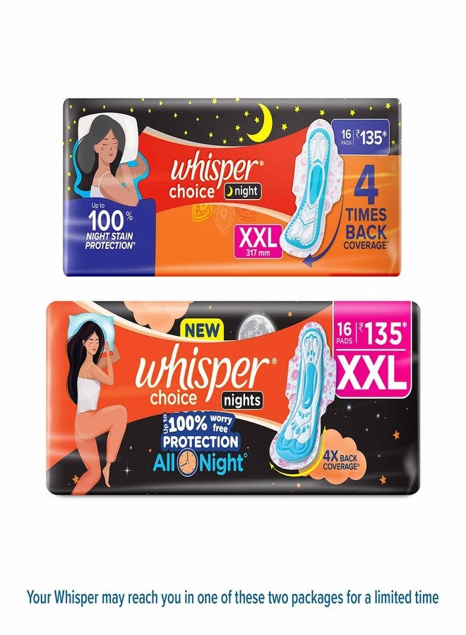 Whisper Ultra Overnight Sanitary Pad For Women With Wings - Xxl Plus, 16 Pads - Image 2